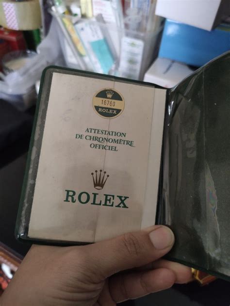 rolex sertifikat